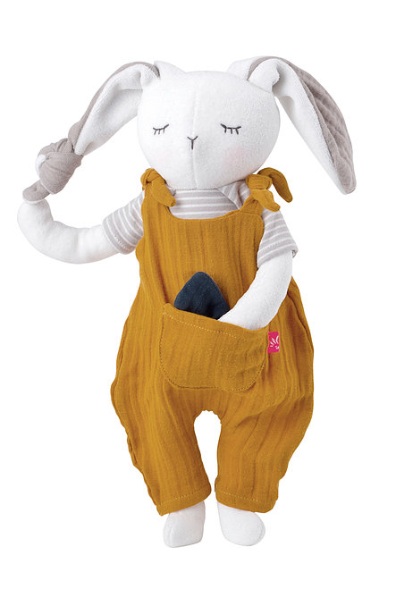 Grande poupée lapin garçon 100% coton bio Kikadu