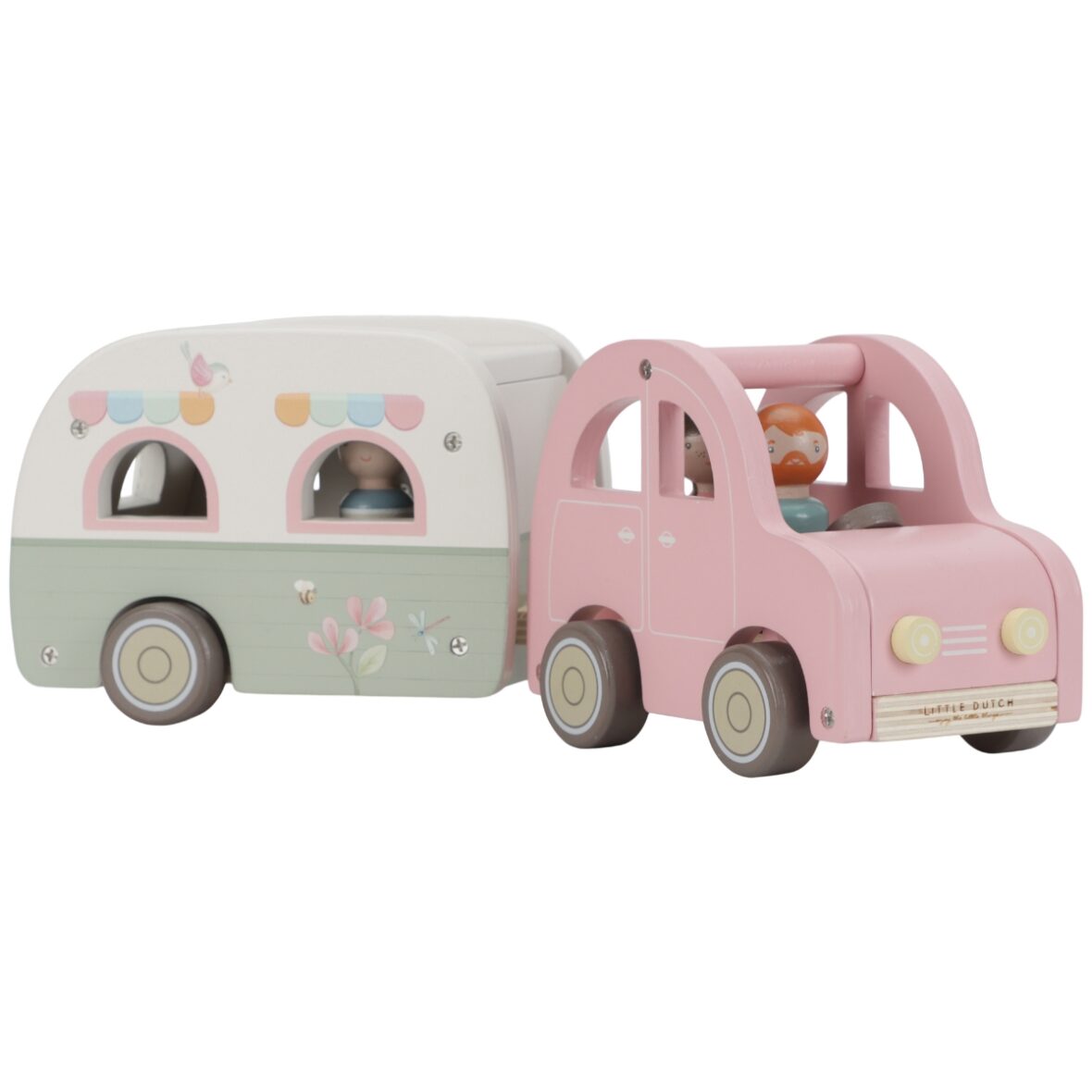 Voiture avec caravane bois FSC Little Dutch