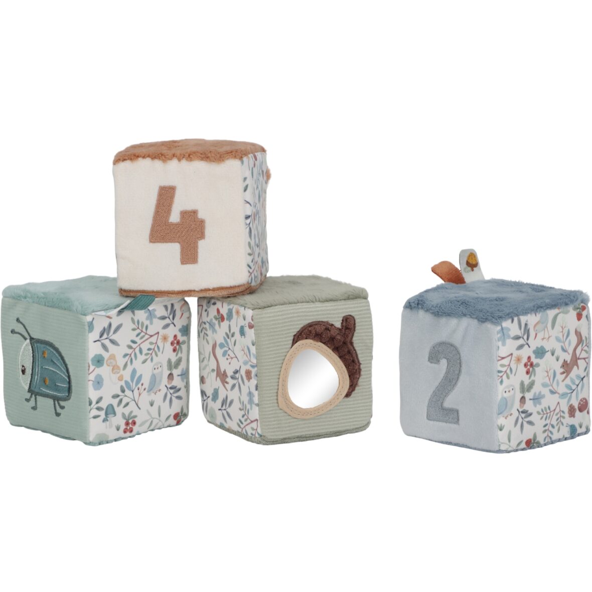 Set de 4 cubes doux – Forest friends Little Dutch